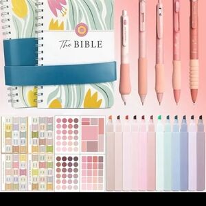 Floral Spiral-Bound Study Guide